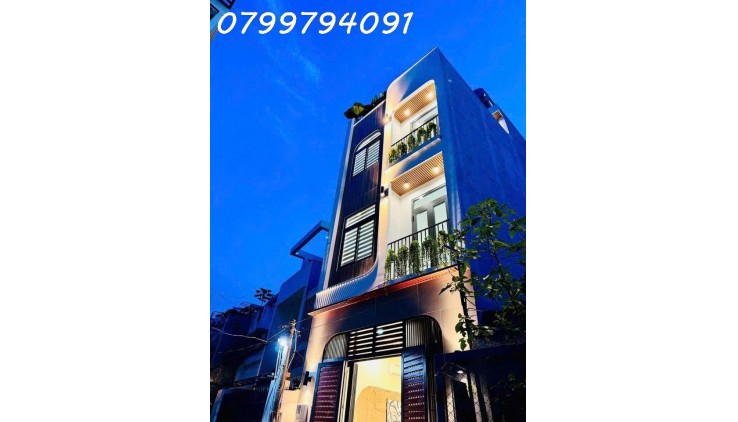 Nhà 4 Tầng Mới 100% - HXH Dương Quảng Hàm - Tặng Nội Thất